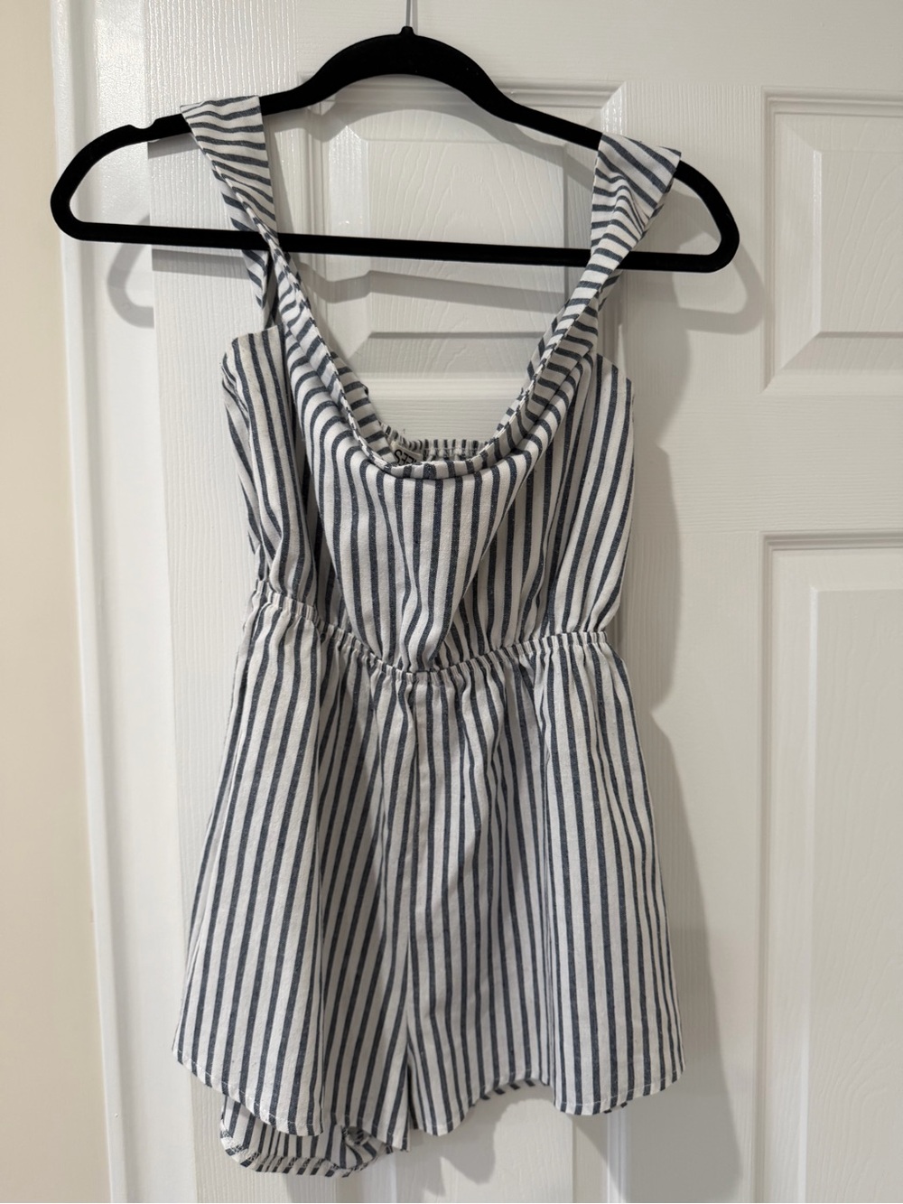 Women’s Navy Stripe Romper